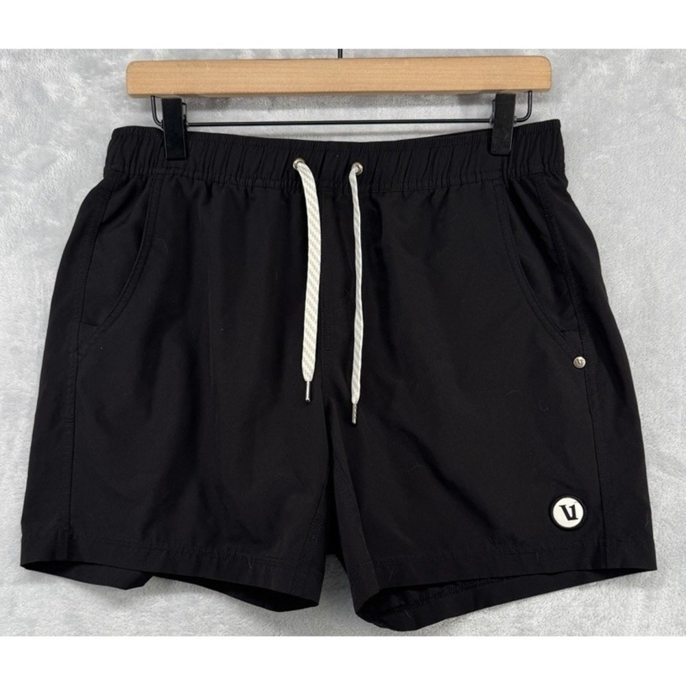 Vuori Kore Legging Lined Athletic Shorts Black 5.5" Men's Size Small S